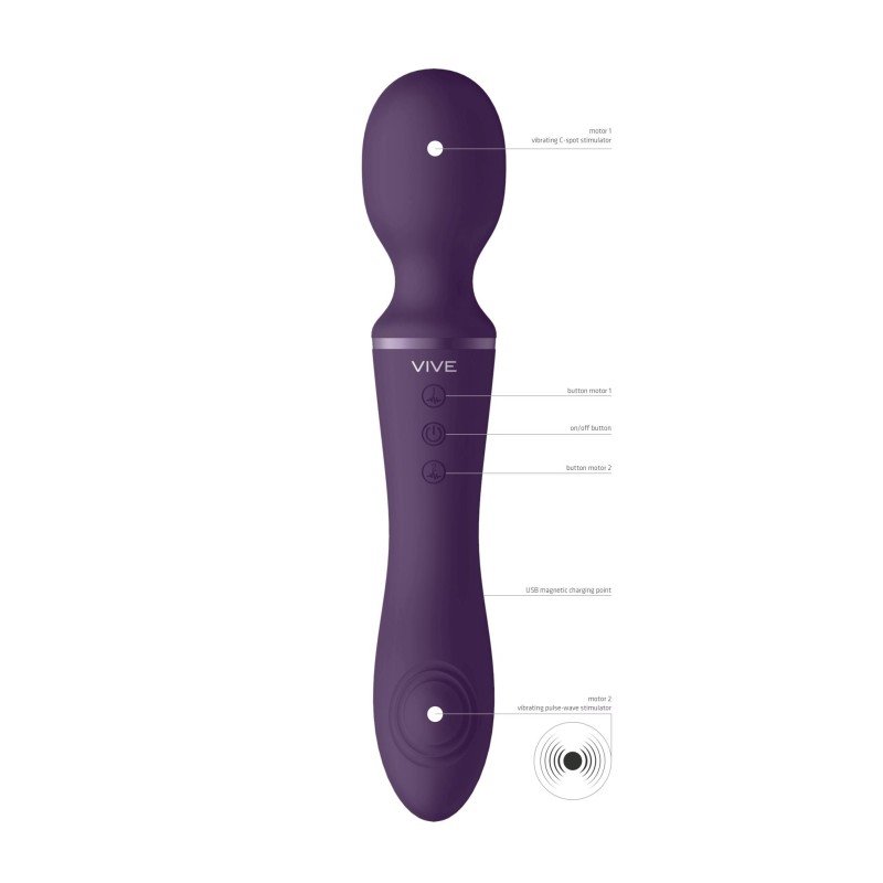 Enora - Wand & Vibrator - Purple